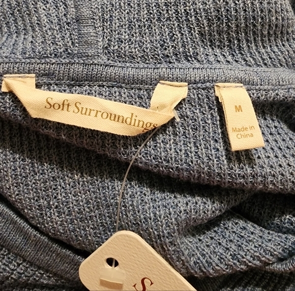 Soft surroundings‎ Naomi sweater soft blue Size Medium - Picture 5 of 6